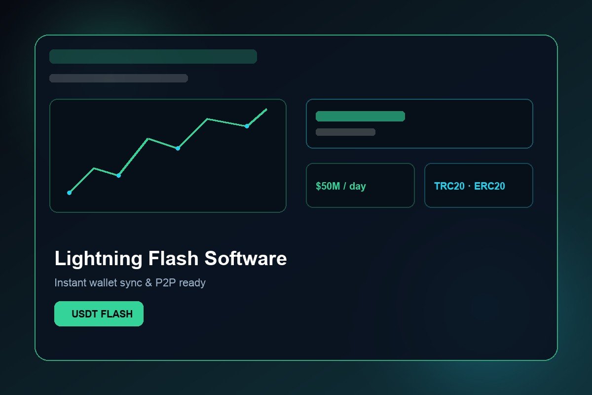 USDT flasher pricing plans for P2P Binance and Trust Wallet users